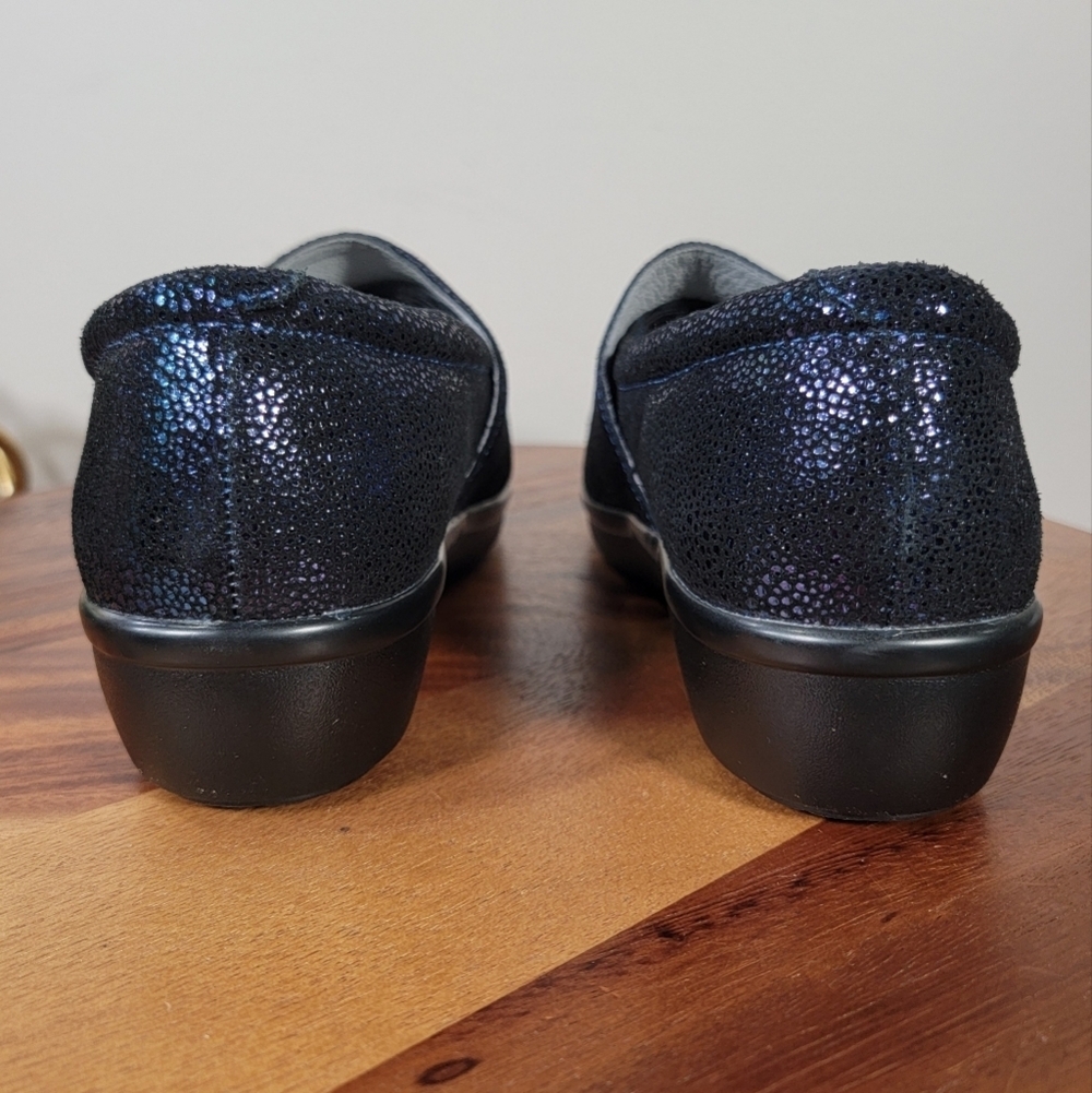 New Alegria Lauryn Sparkly Blue Women's Shoes Size 38 Loafers Comfy Work — image 6 of 8
